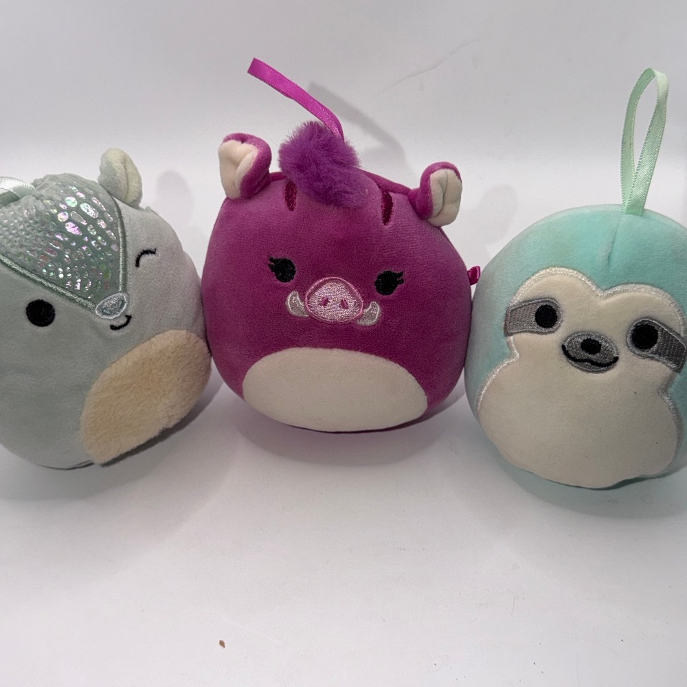 Squishmallows 3.5-5" Mixed Lot Brina Manny Koako Holiday Kawaii Plush Ornaments - Picture 5 of 7